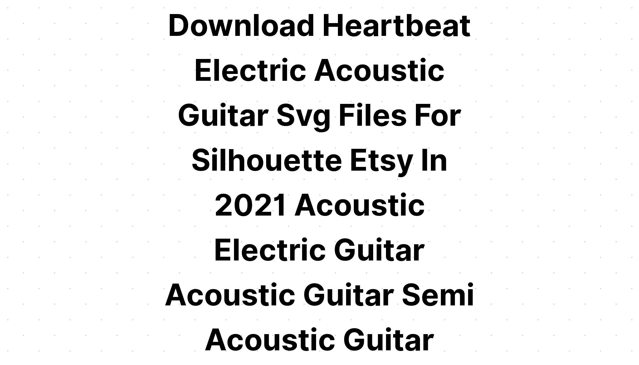 Download Heartbeat Guitar Lover Svg SVG File